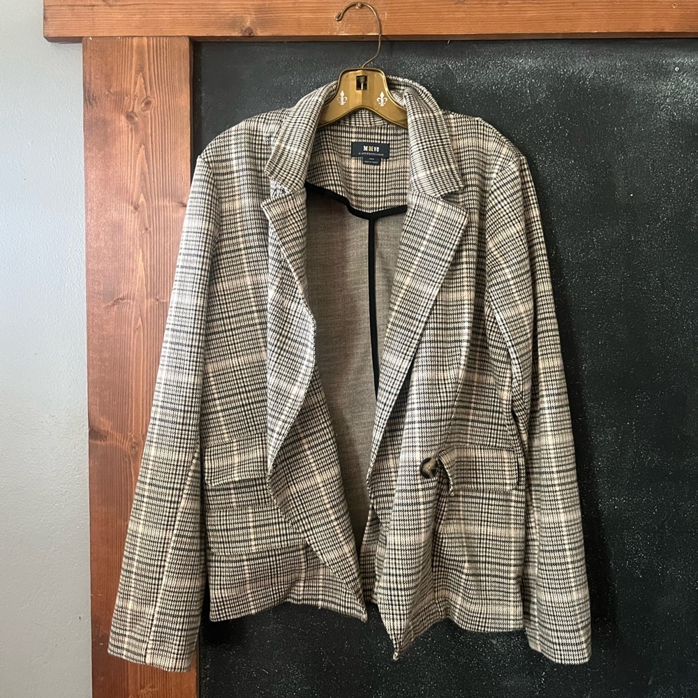 Anthropologie Maeve Collegiate Knit Blazer size L euc - Picture 4 of 7